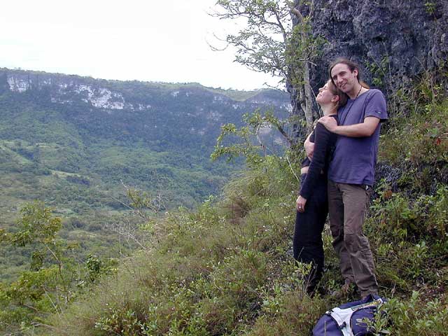 Katja und Alex am Ziel hoch ber dem Pinacanauan River