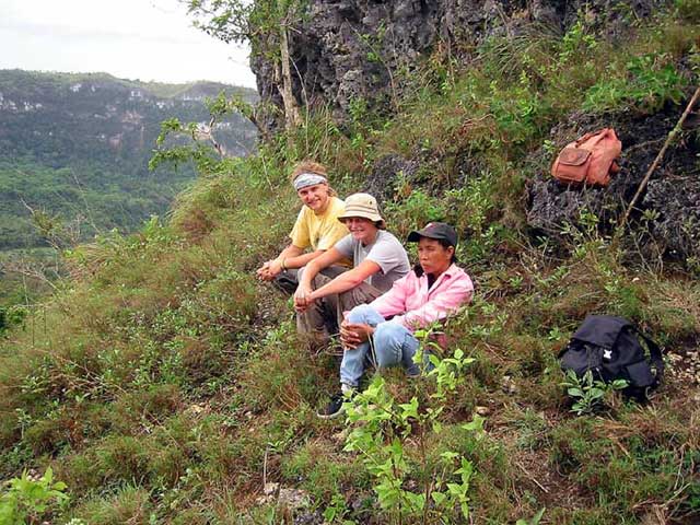 Mit Sara und Dominic 300 Meter ber der Schlucht